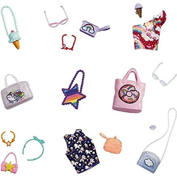 Barbie 4 Facing Fashion - GGT72 - 1pcs Blind Bag - Countain 2 Accessory in Bag - Neu – Bild 2