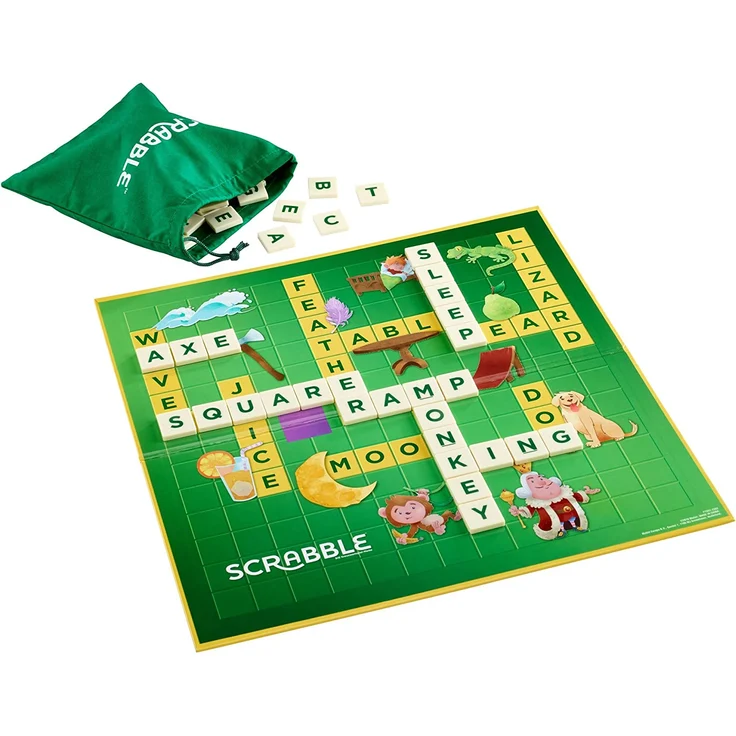 Mattel Spiel Scrabble Practice & Play - Spielend Englisch lernen (D) – Bild 2