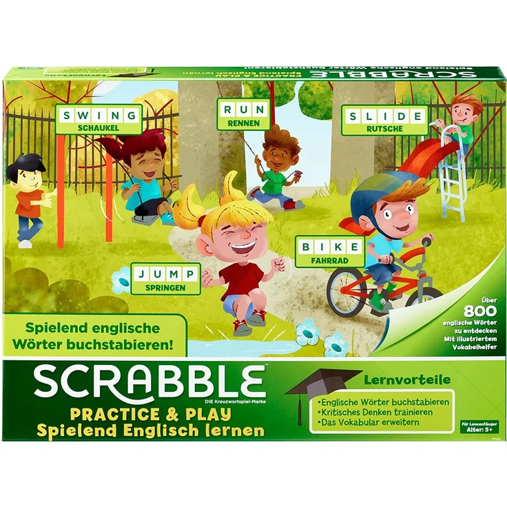 Mattel Spiel Scrabble Practice & Play - Spielend Englisch lernen (D) – Bild 4