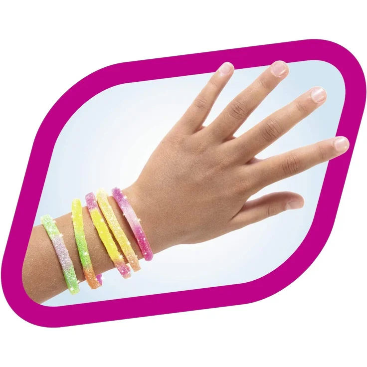Ravensburger Blazelets Style Set, Glitzer-Armbänder selber machen, Kreatives Bastelset für Mädchen ab 6 Jahren, stylische Freundschaftsarmbänder – Bild 3