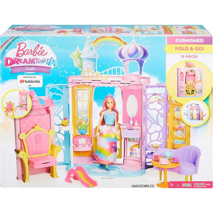 Mattel Barbie - Dreamtopia Regenbogen-Königreich Schloss – Bild 10