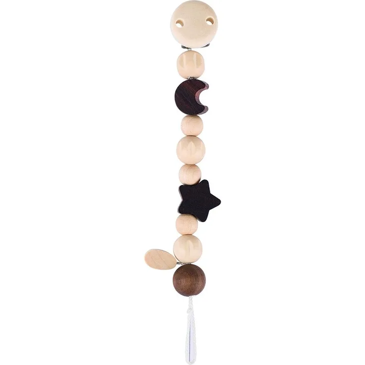 Heimess 733700 - Schnullerkette Mond und Stern