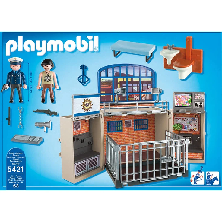 PLAYMOBIL - Aufklapp-Spiel-Box Polizeistation 5421 – Bild 3