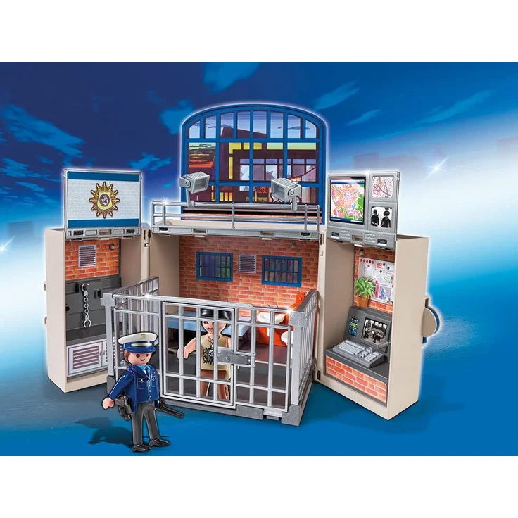 PLAYMOBIL - Aufklapp-Spiel-Box Polizeistation 5421 – Bild 2