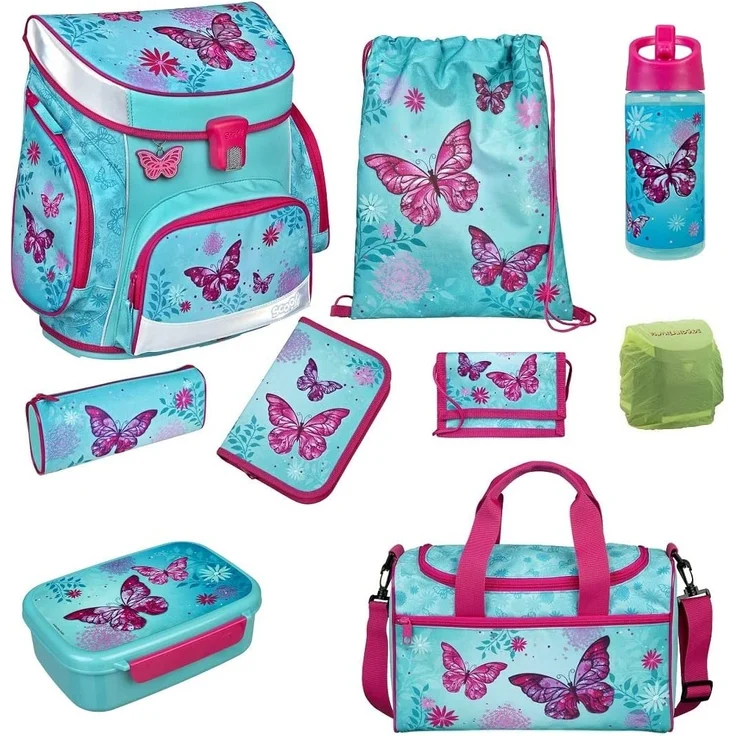 BUTTERFLY Schulranzen Set Scooli CampusFit Ranzen 9-teilig mit Sporttasche – Bild 1