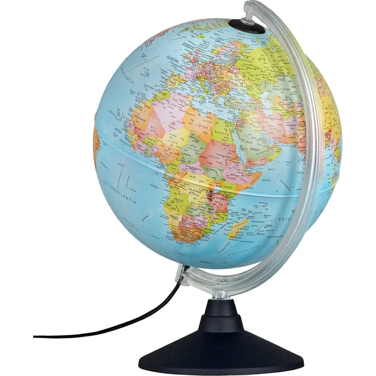 Idena 10411 - LED-Leuchtglobus mit Sternbildern, Ein- und Ausschalter, Durchmesser ca. 25 cm, politisches und astronomisches Kartenbild - Preisvergleich – Bild 3