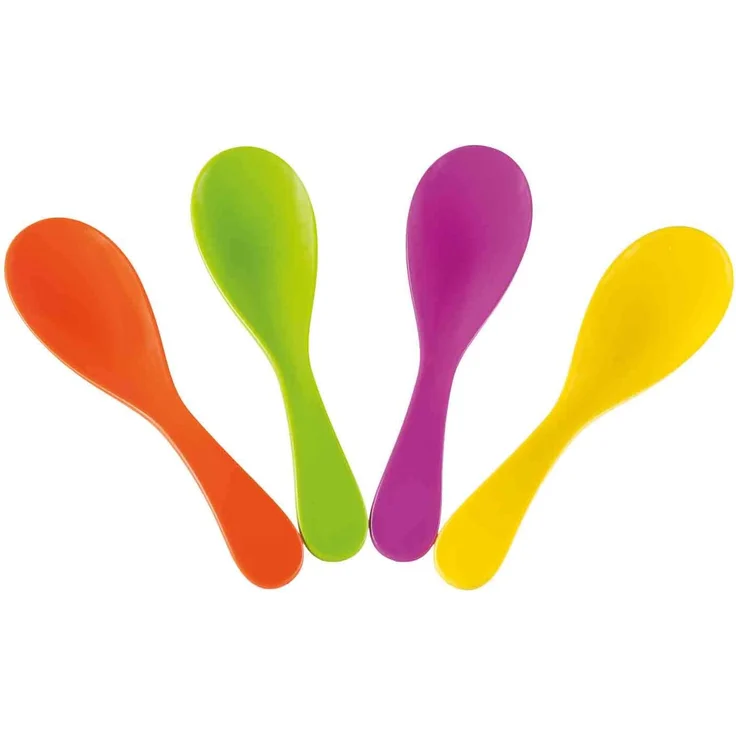Idena 40074 Geschicklichkeitsspiel Eierlaufen, mit 4 Eiern und 4 Löffeln, perfekt für drinnen und draußen, Partys und Sportfeste – Bild 4