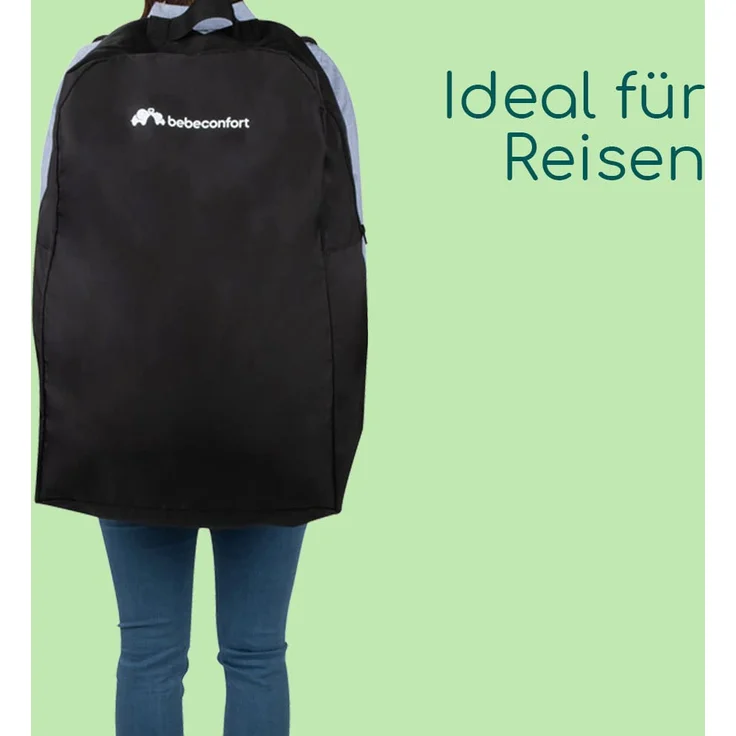Bebeconfort Buggy Teeny 3D, Ultrakompakt zusammenklappbarer Kinderwagen inkl. passender Tragetasche, ideal für die Reise oder die Stadt, nutzbar ab ca. 6 Monate bis ca. 4 Jahre, Black Chic (schwarz) – Bild 4