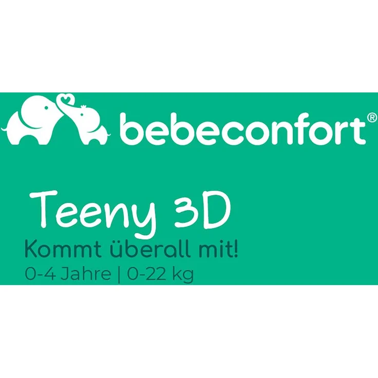 Bebeconfort Buggy Teeny 3D, Ultrakompakt zusammenklappbarer Kinderwagen inkl. passender Tragetasche, ideal für die Reise oder die Stadt, nutzbar ab ca. 6 Monate bis ca. 4 Jahre, Black Chic (schwarz) – Bild 2