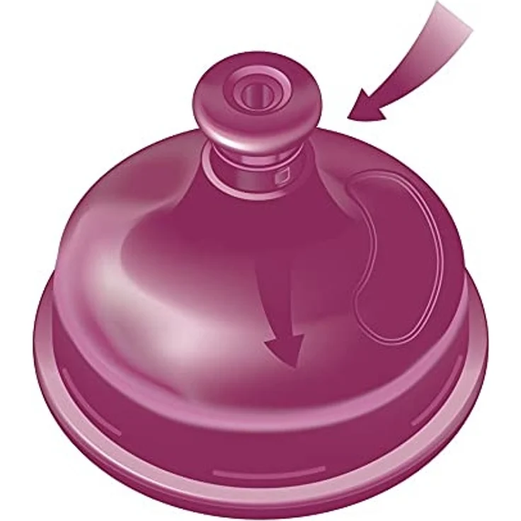 nip Trinkbecher Kids Cup mit Push-Pull, 18 Monate, 330 ml, Einhorn – Bild 3