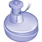 nip Trinkbecher Kids Cup mit Push-Pull, 18 Monate, 330 ml, Einhorn