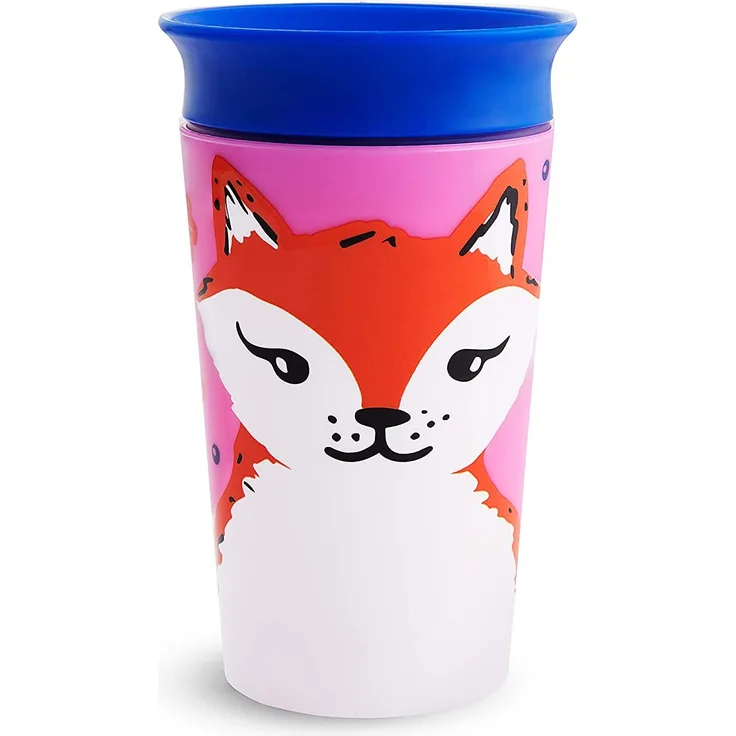 Munchkin Miracle Wildlove 360ᵒ Trinkbecher, Fuchs, 266 ml