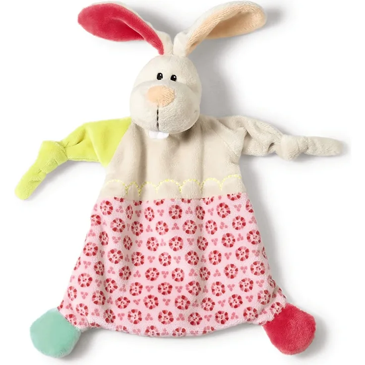 Nici 39243 Schmusetuch Hase, 25 x 25 cm