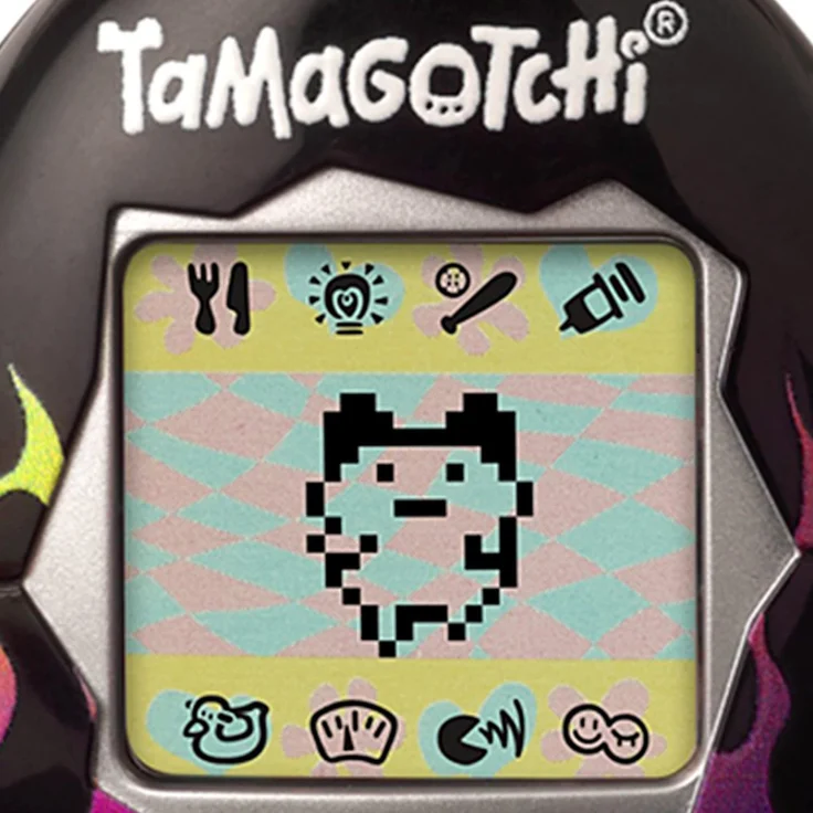 Bandai - Tamagotchi - Original-Tamagotchi - Flames - virtuelles elektronisches Haustier mit Display, 3 Tasten und Spielen - 42927 – Bild 5