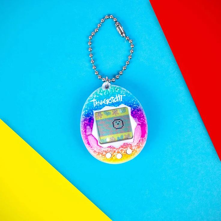 Bandai - Tamagotchi - Original-Tamagotchi - Flames - virtuelles elektronisches Haustier mit Display, 3 Tasten und Spielen - 42927 – Bild 3