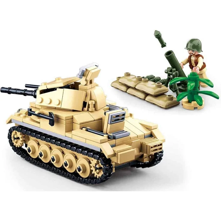 Sluban M38-B0691 - Konstruktionsspielzeug - Deutscher Panzer – Bild 4
