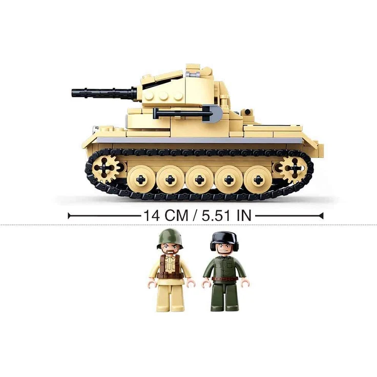 Sluban M38-B0691 - Konstruktionsspielzeug - Deutscher Panzer – Bild 5