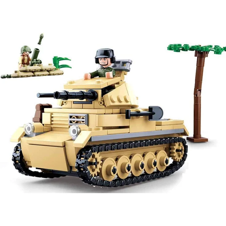 Sluban M38-B0691 - Konstruktionsspielzeug - Deutscher Panzer – Bild 1
