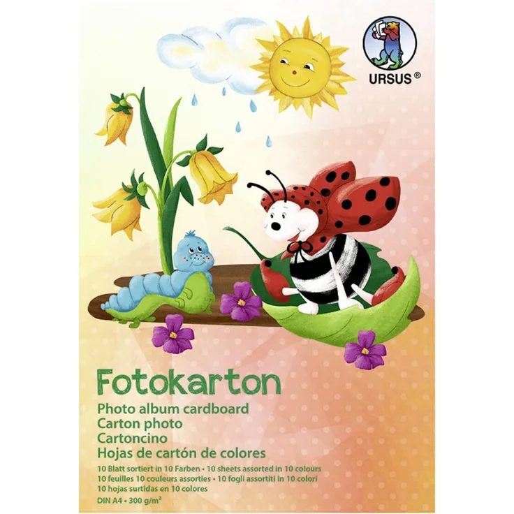 Tonkarton DIN A4, Block mit 10 Blättern, Ursus - Preisvergleich