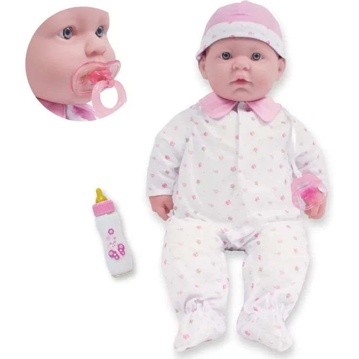 JC TOYS, die Baby 20-Inch Soft Body pink Play Doll – for Children 2 Years OR Older, Designed by Berenguer by