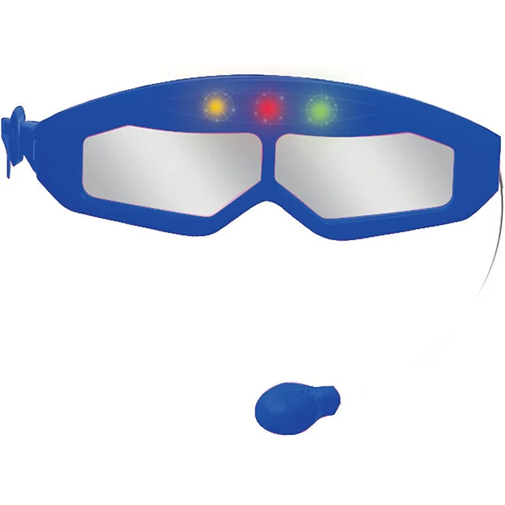 Lexibook K260SP Spider-Man Elektronische Gitarre mit Licht, Brille mit Mikrofon, Demo-Songs, MP3-Stecker, blau/rot – Bild 4