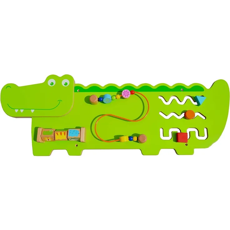 Viga Toys wandspielbrett Krokodil 91 cm grün grün
