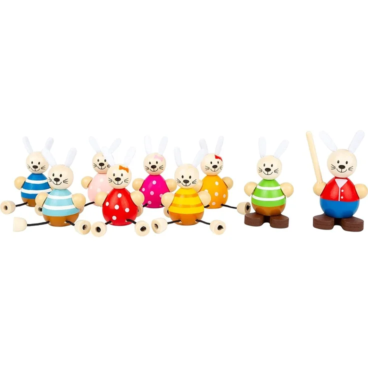 Legler 11315 Hasenschule Spielset aus Holz – Bild 3