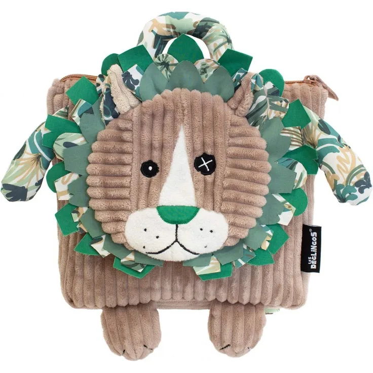 Les Déglingos 35019 Mini-Rucksack Jelekros der Löwe