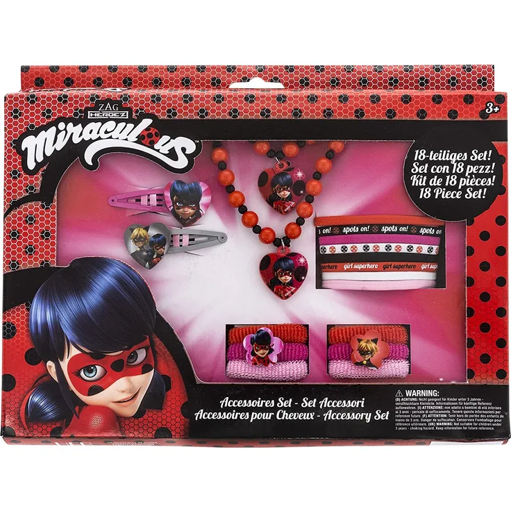 Joy Toy 65979 - Miraculous Accessoiresset 18 tlg. in Geschenkverpackung 28x3x21,5 cm