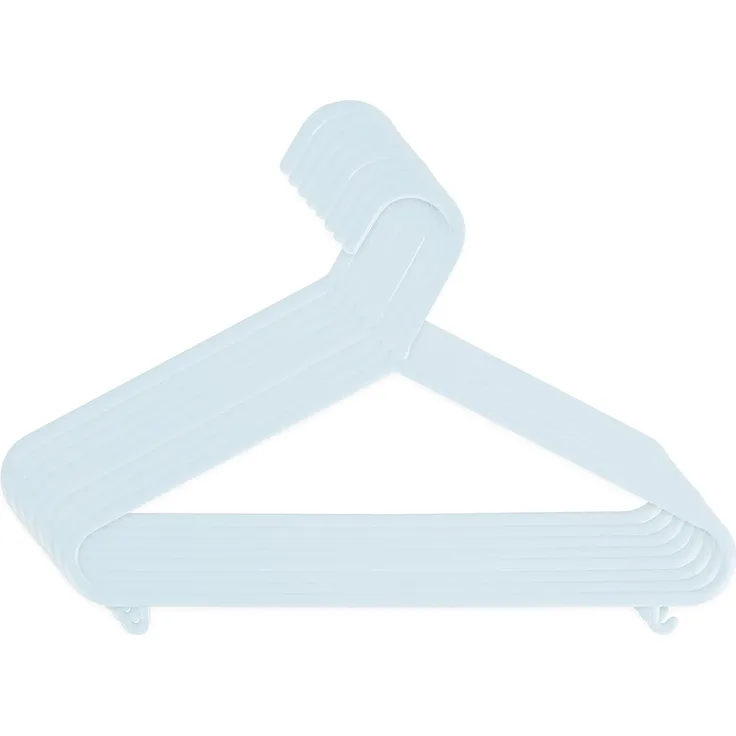 Bieco Kleiderbügel Kinder 8 St. Eisblau | Länge ca. 30 cm | Baby Kleiderbügel | Kunststoff Kleiderbügel Kinder Baby | Baby Organiser Für Kleiderschrank | Kleiderbügel Baby | Baby Clothes Hangers