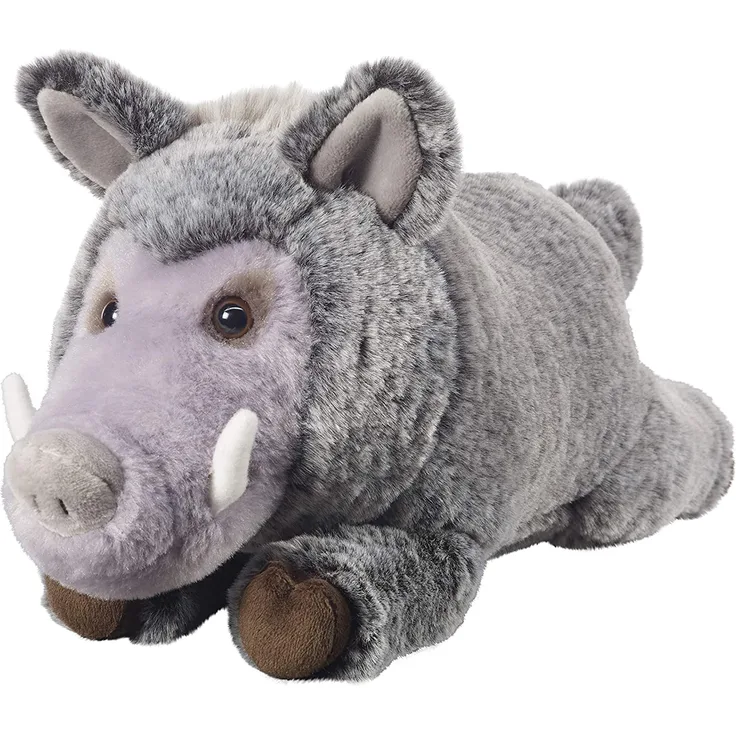 Bauer Spielwaren "Deine Tiere mit Herz" Wildschwein stehend: Tolles Kuscheltier zum Kuscheln und Liebhaben, ideal als Geschenk, 31 cm, grau (12527)