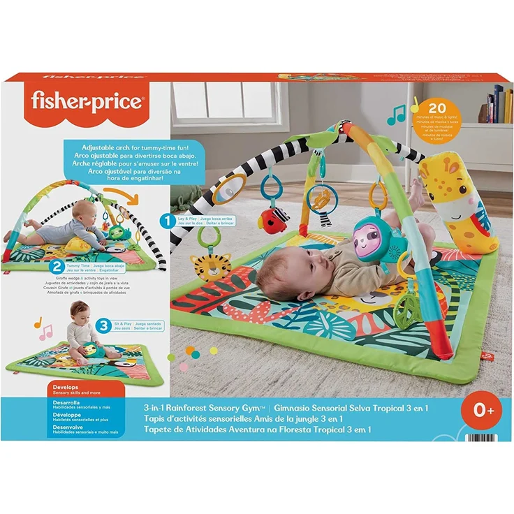 Fisher Price Educational 3-in-1 Regenwald-Matte HJW08 – Bild 6