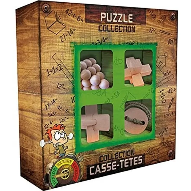Eureka 52473366 - Holzpuzzle-Set Junior 4-teilig