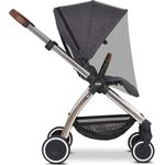 ABC Design Universal Moskitonetz – Insektenschutz für Kinderwagen, Sportwagen & Buggy – feinmaschig – Farbe: black