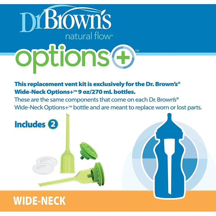 Dr. Brown’s Options+ Ersatzset breiter Flaschenhals 2 Stück – Bild 4