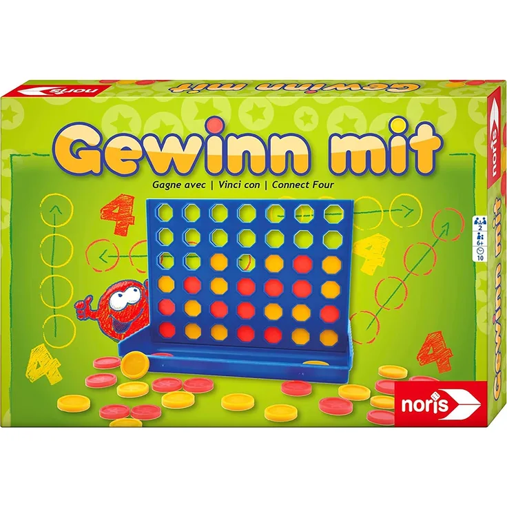 Noris 606049104 606049104-Gewinn mit, Kinderspiel