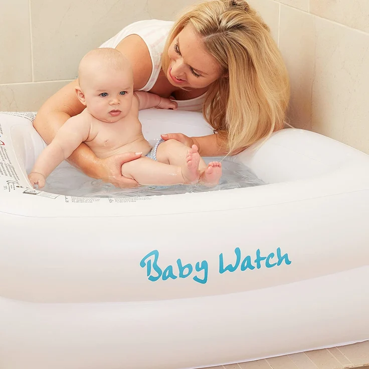 Happy People 'Babywatch' Planschbecken, 85 x 85 x 33 cm, ab 3 Jahren, macht aus der Dusche eine Baby-Badewanne – Bild 4