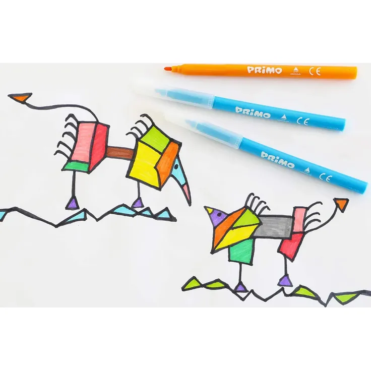 Primo p615pen120 Sortiert Farben Filzstifte (, marmoriert, SB) – Bild 3