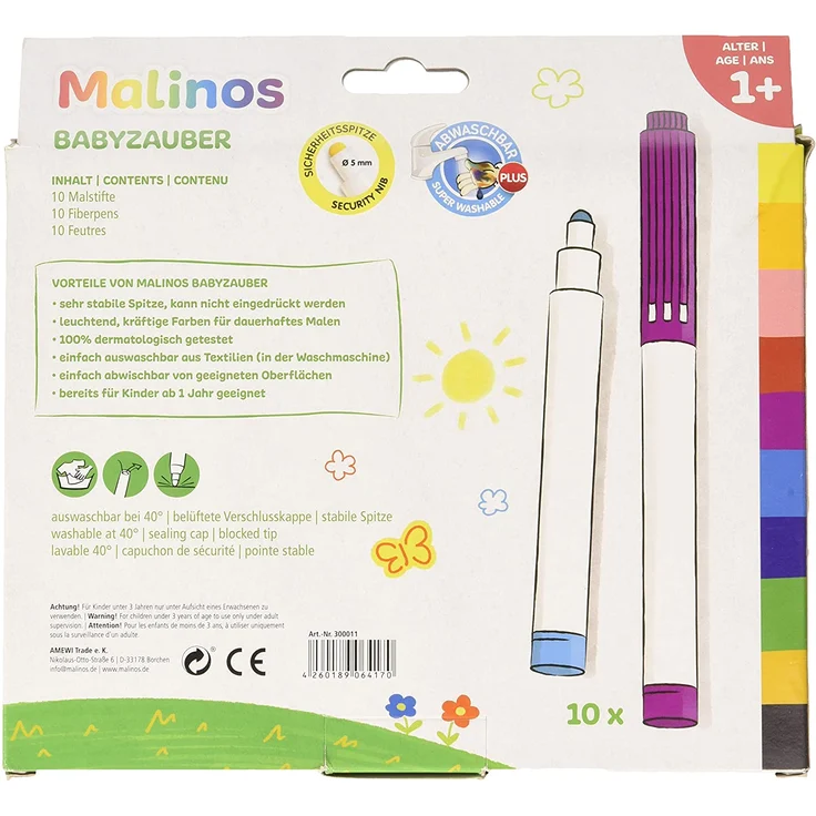 Malinos Babyzauber - 10 Malstifte - abwaschbar – Bild 2