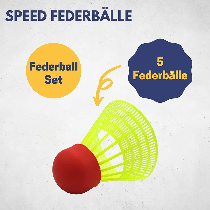 Best Sporting Powerbadminton-Bälle Speed, 5 St – Bild 2