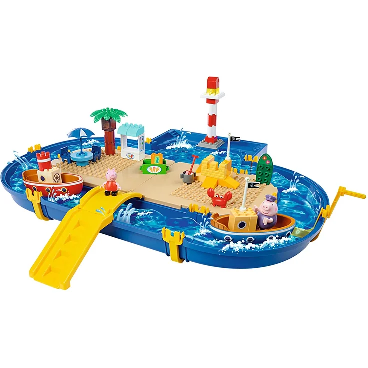 Big 'Waterplay Peppa Pig' Wasserstraße, 87 x 75 x 30 cm, inkl. 2 Boote, 3 Spielfiguren – Bild 10