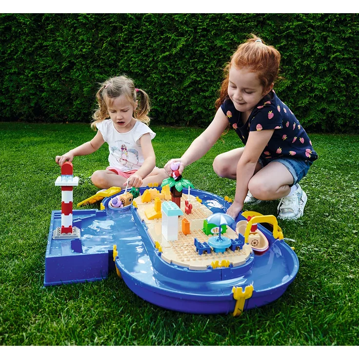 Big 'Waterplay Peppa Pig' Wasserstraße, 87 x 75 x 30 cm, inkl. 2 Boote, 3 Spielfiguren – Bild 8