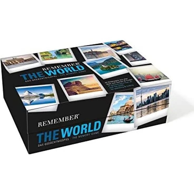 Remember MEM03 Remember 44 'The World' in der Magnetbox, Gedächtnisspiel, 44 Kartenpaare