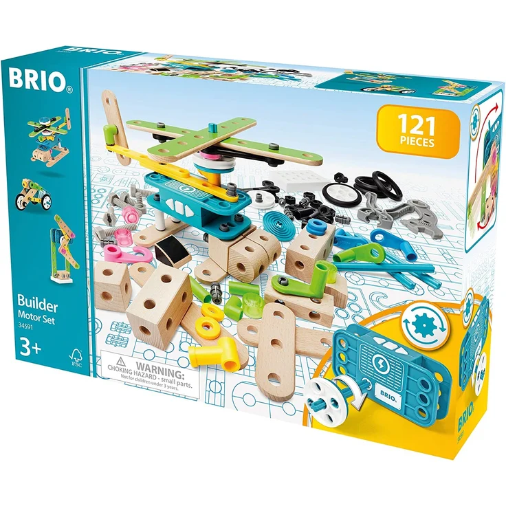 BRIO® 34591 - Builder Motor-Konstruktionsset, 121-teilig - Preisvergleich – Bild 9