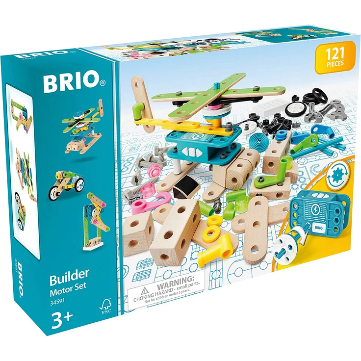 BRIO® 34591 - Builder Motor-Konstruktionsset, 121-teilig - Preisvergleich – Bild 7