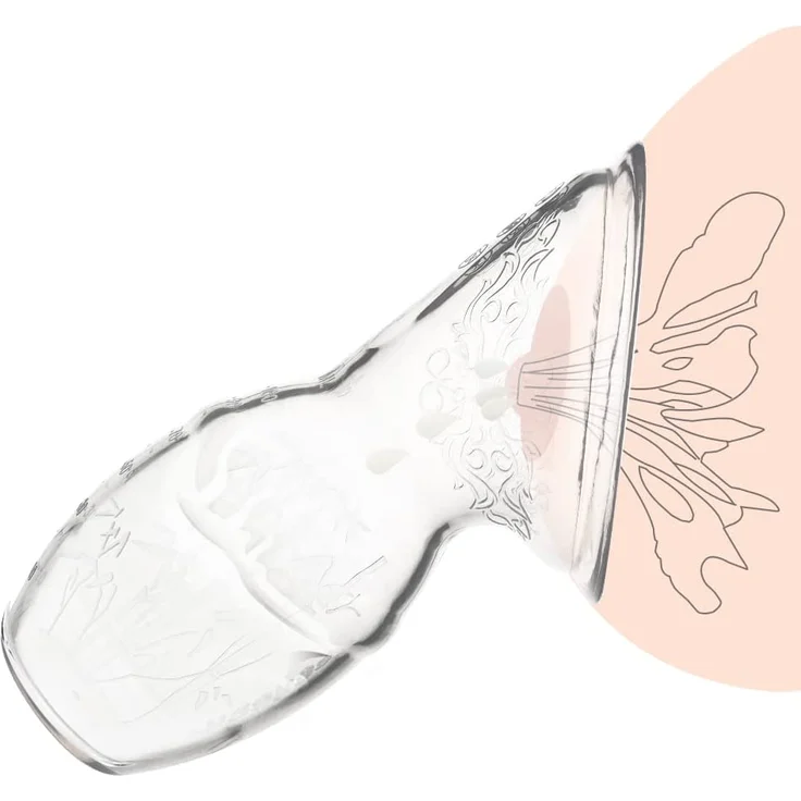 haakaa 100 ML Handmilchpumpe mit Silikondeckel, Transparent Manuelle Brustpumpe, Silikon Milchpumpe & Muttermilchauffänger, Gesund und Harmlos - Preisvergleich – Bild 2