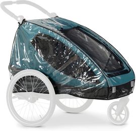 Hauck Regenschutz für Fahrradanhänger, Buggy Dryk Duo Raincover