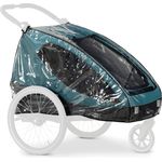 Hauck Regenschutz für Fahrradanhänger, Buggy Dryk Duo Raincover, Passgenau, Klettverschluss, Belüftungslöcher, Gute Luftzirkulation, Faltbar, Platzsparend Verstaubar, Einfache Handhabung, Transparent - Preisvergleich