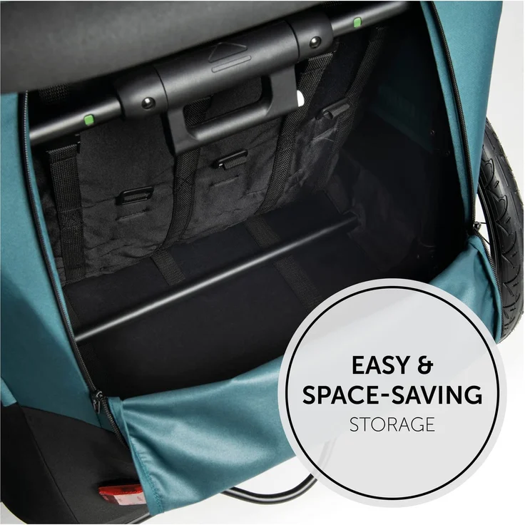 Hauck Regenschutz für Fahrradanhänger, Buggy Dryk Duo Raincover, Passgenau, Klettverschluss, Belüftungslöcher, Gute Luftzirkulation, Faltbar, Platzsparend Verstaubar, Einfache Handhabung, Transparent - Preisvergleich – Bild 5