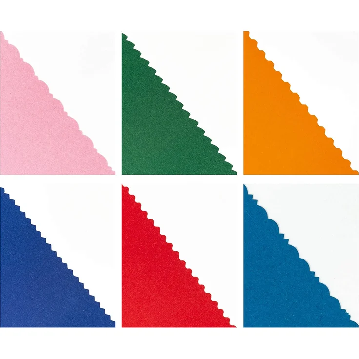 folia 799/6 - Konturenscheren Set, Bastelscheren, 6 Stück, sortiert mit verschiedenen Schnittmustern – Bild 2